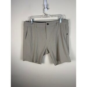 Vuori Aim Shorts Mens 36 Khaki Tan V368 Performance Stretch Chino Casual Travel